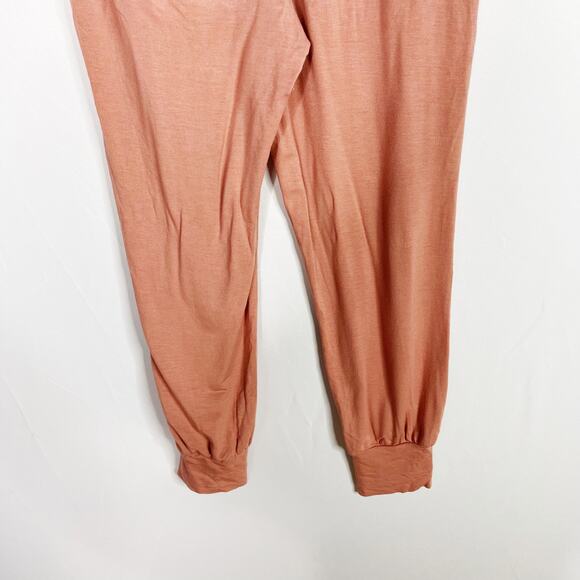 La Miel Poppy Drawstring Sweat Pants Lounge Medium M Pockets Lisle Stretch - Picture 7 of 10